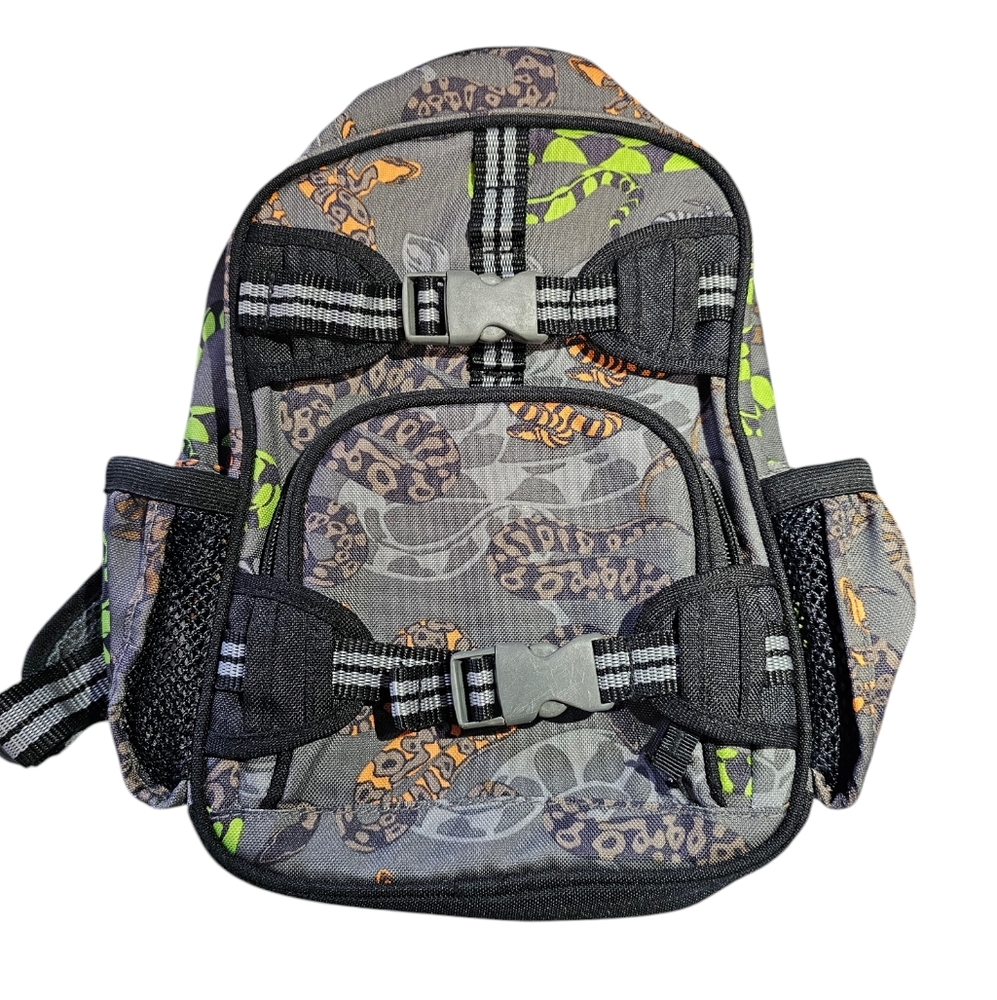 Pottery Barn Kids Mackenzie Gray Snakes Mini Backpack 3 - 5 years